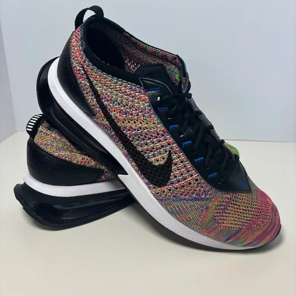 Nike Air Max Flyknit Racer Mens Size 11.5 Multi Color Shoes Sneakers FD2765-900 - Picture 2 of 8